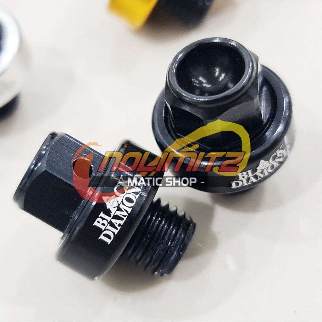 Cover Tutup Lubang Baut Spion Black Diamond Sporty NMAX Lexi Aerox 155