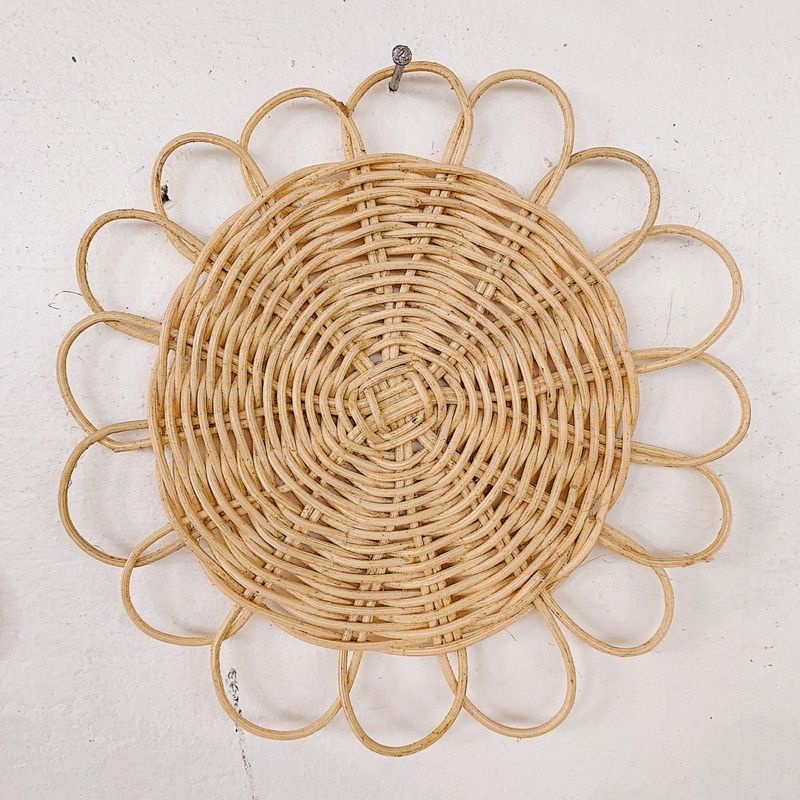 Walldeco Rayung Wall deco Rayung Walldeco Unik Walldeco Cantik Walldeco Rustic Walldeco Murah Ambalan-Rotan Matahari d.35