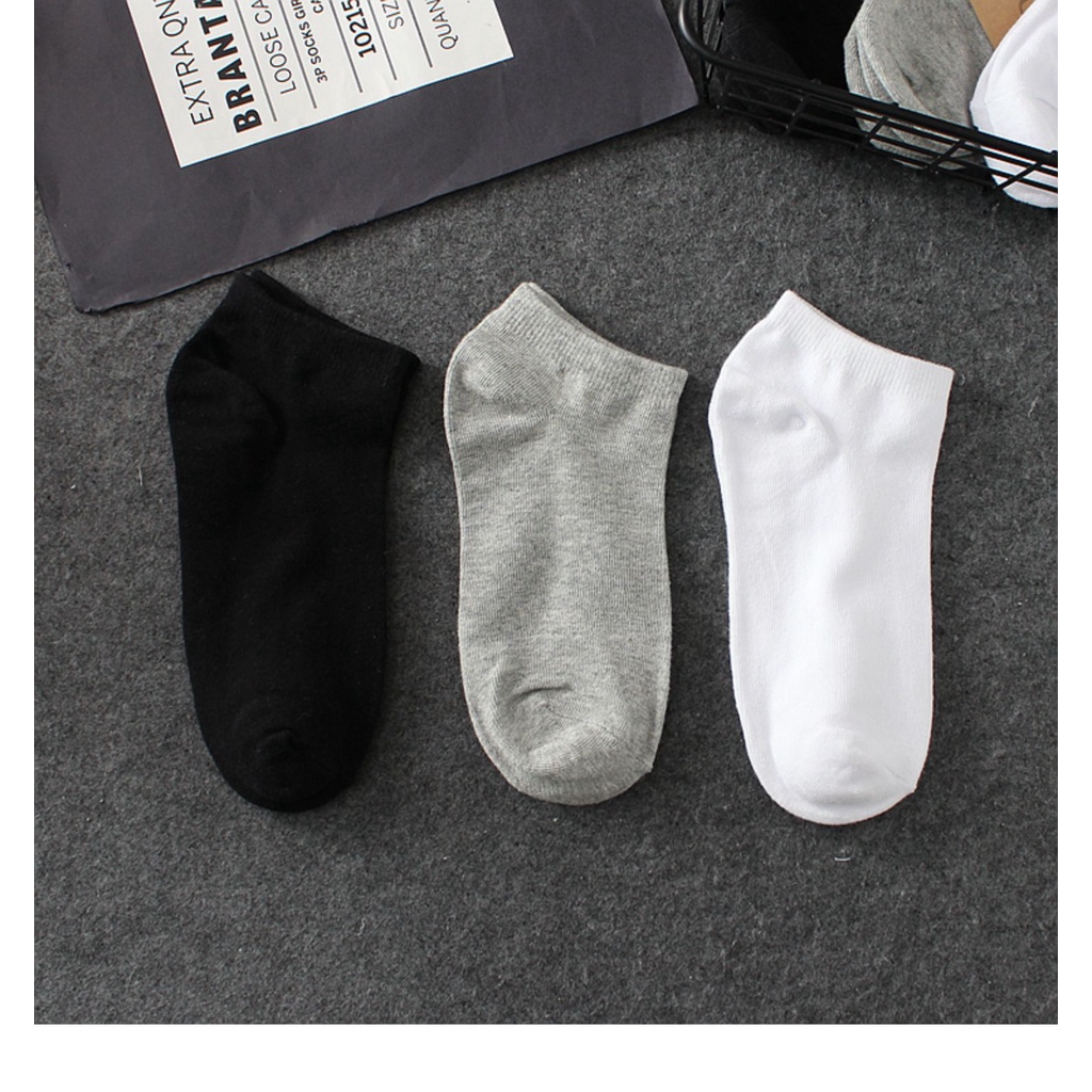 Kaos Kaki Polos Pendek Kaos Kaki Dewasa Pria Wanita Ankle Socks Unisex