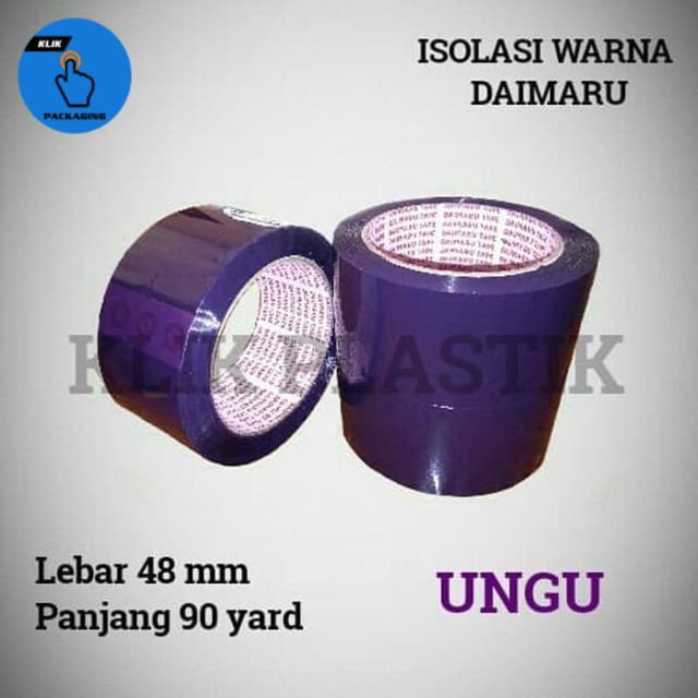 

ISOLASI UNGU 90 YARD/SELOTIP/LAKBAN DAIMARU/OPP/TAPE/LAKBAN POLOS