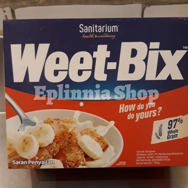 

Sanitarium Weet-Bix Whole Grain Weetbix Sereal Weet Bix 750 Gr