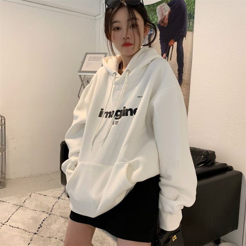 Hoodie Big Size [S - XXXXXL(6XL)] Jaket Sweater IMAGINE Imagino Korean Fashion Emotional Balance Jumbo OVERSIZE 6XL 5XL 4XL 3XL 2XL XL L M S