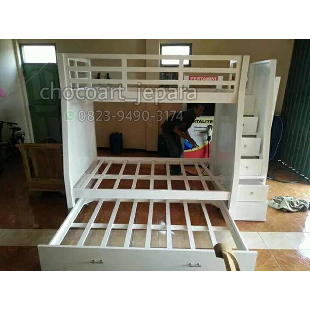 Dipan tingkat / dipan anak Dipan Tingkat Jati Duco