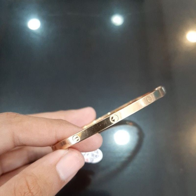 Gelang bangle cartier emas asli kadar 375
