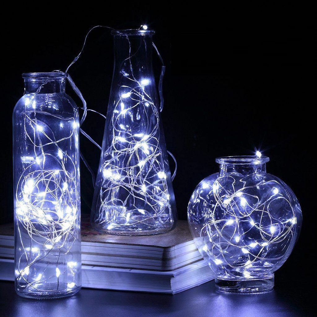 INFY - Lampu Tumblr Kawat Mini 1 2 3 5 Meter Lampu Hias Dekorasi Gift Box Bucket Bunga Balon Fairy Light Led Murah Import E015 E016