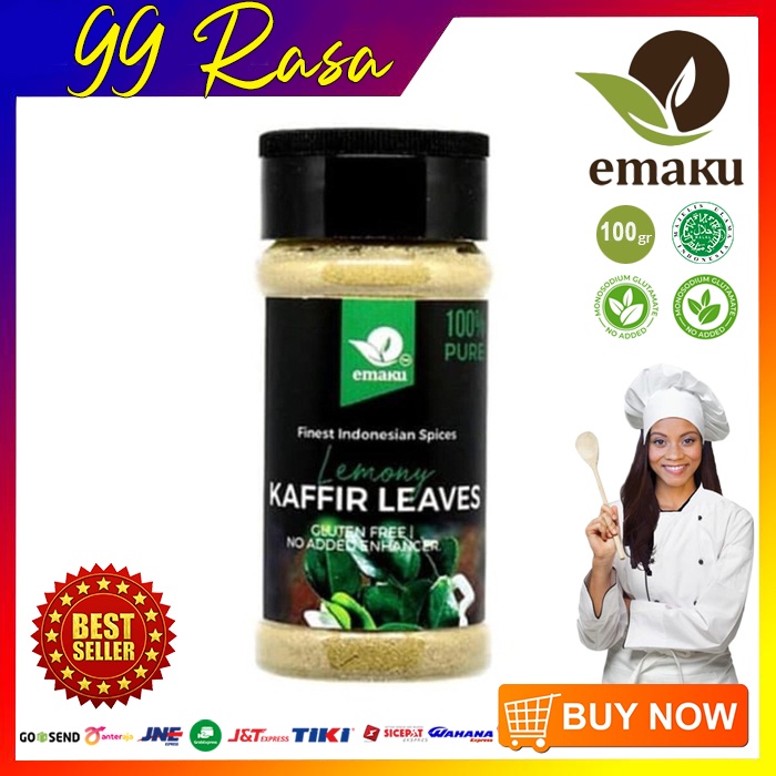 

Lime Leaves - Kaffir Leaves - Daun Jeruk Purut Powder 100gr | Emaku