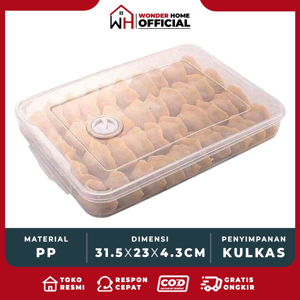 Wadah Makanan Plastik Kotak Penyimpanan Container Box Transparan Kulkas Storage
