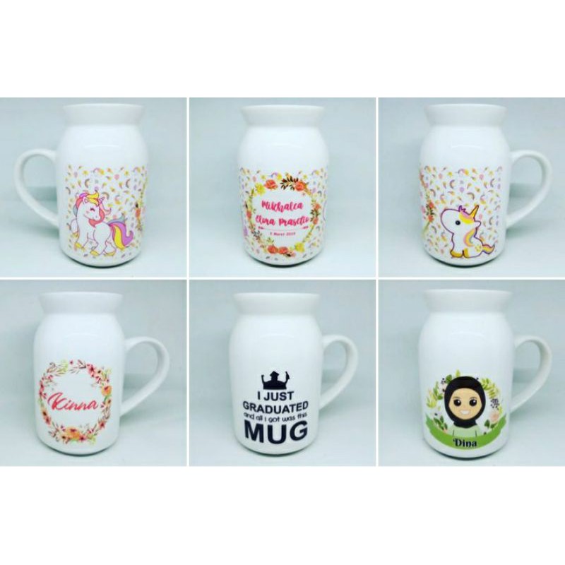 Bisa Ecer | MUG SUSU | MILKY MUG | KADO WISUDA | KADO ULTAH | SOUVENIR ULTAH | SOUVENIR WEDDING