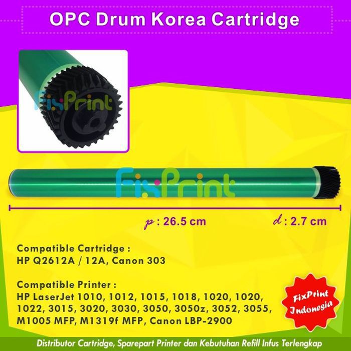 OPC Drum Toner Cartridge 12A Q2612A CRG-303 Printer LaserJet 1010 1020 3050 M1005 3055 LBP-2900