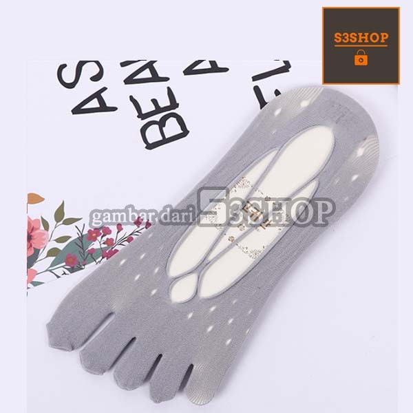 Kaos Kaki Tipis Wanita Invisible 5 Jari Hidden Finger Socks Anti Slip