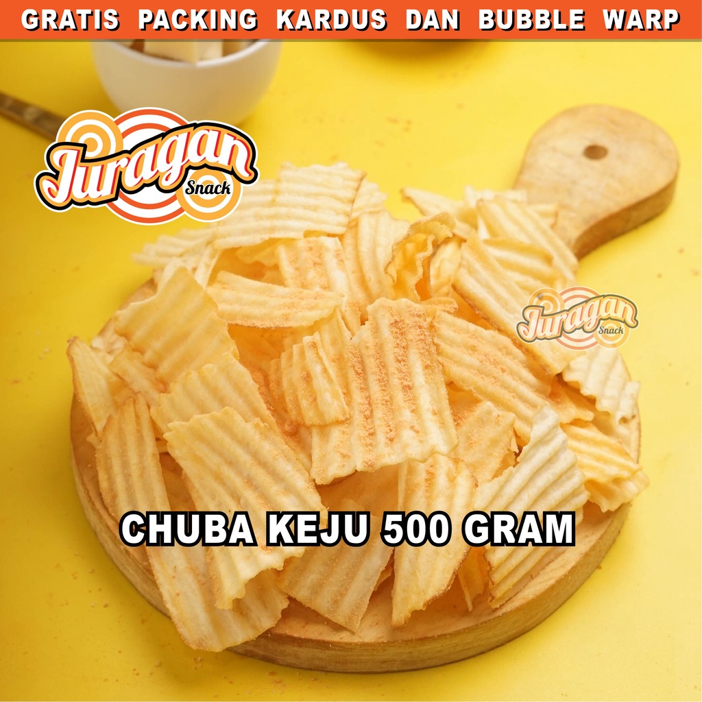 

KERIPIK KRIPIK SINGKONG CHUBA KEJU 500 gram snack kiloan makanan ringan jajanan cemilan camilan pedas asin gurih murah