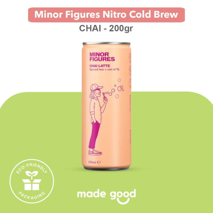 

MURAH Minor Figures Nitro Cold Brew 200 ml - Vegan Coffee Oat Milk, no dairy - Chai