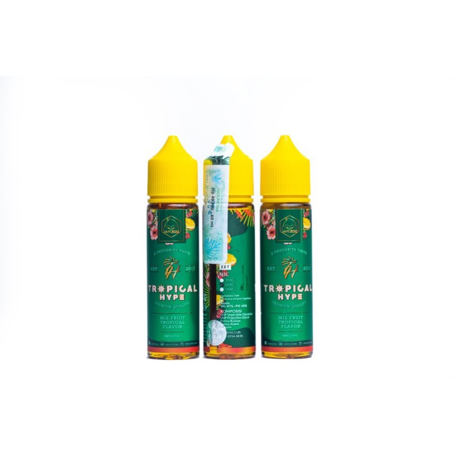 TROPICAL HYPE BY VAPEZOO PREMIUM QUALITY  3MG 60ML AUTHENTIC 100%