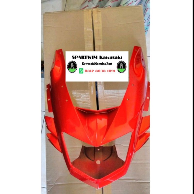 Batok headlamp lampu depan orange oren Ninja 150 RR NEW original kawasaki