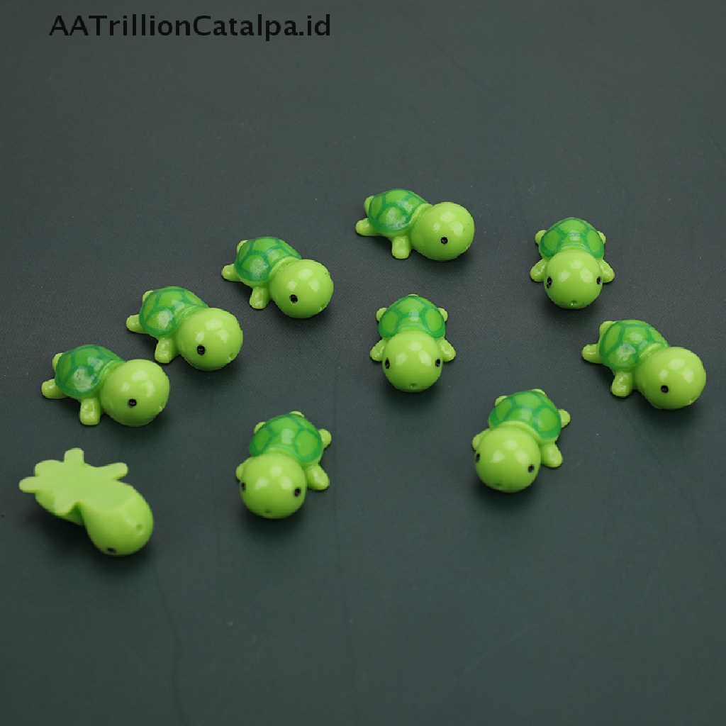 Aatrillioncatalpa 10pcs Miniatur Kurakura Untuk Dekorasi Taman Minifairy Gardenrumah Boneka