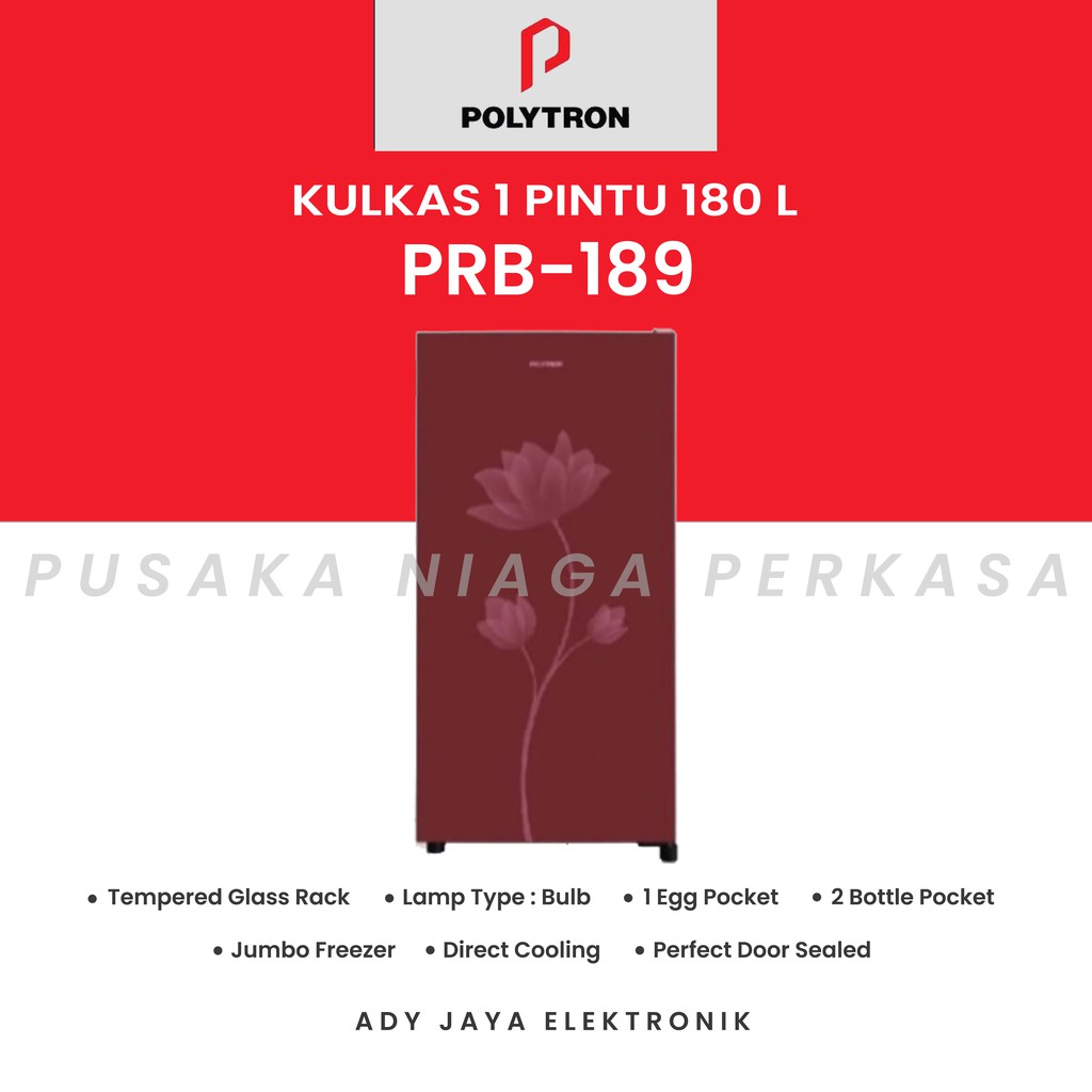 Jual Kulkas Polytron 1 Pintu Prb 189 180 L Shopee Indonesia