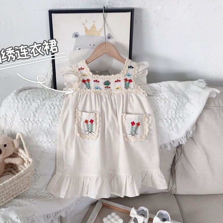 2-6thn | DRESS ANAK KOREA PESTA ELEGAN FORMAL PEREMPUAN MDD MG