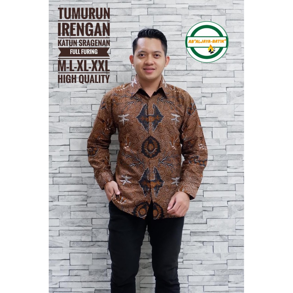 TUMURUN IRENGAN KEMEJA BATIK PRIA SOLO LENGAN PANJANG PENDEK LAPIS FURING ATASAN BATIK PREMIUM MODERN ATASAN BATIK PREMIUM MODERN BATIK KAPAL KANDA BISAMA WENING BARUNO ELANG WULU COKLAT OPO PINK GALING IRSO TRUNTUM EMAS SEKAR WESI PRIYAYI EMAS