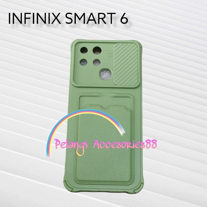 CASE INFINIX SMART 6 / SMART 6 NFC CASE SOFTCASE SLEDING WARNA WARNI