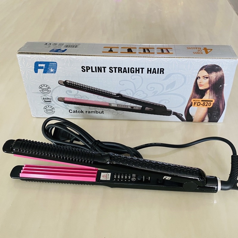Catokan Catok Rambut Keriting DF-820 / Catok Keriting Rambut Bulat / Alat Keriting Rambut Praktis / Hair Curly Professional / Pengeriting Rambut Berkualitas / Alat Curly