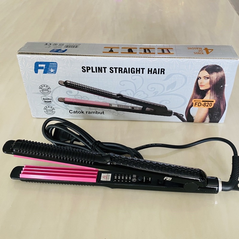 Catokan Catok Rambut Keriting DF-820 / Catok Keriting Rambut Bulat / Alat Keriting Rambut Praktis / Hair Curly Professional / Pengeriting Rambut Berkualitas / Alat Curly