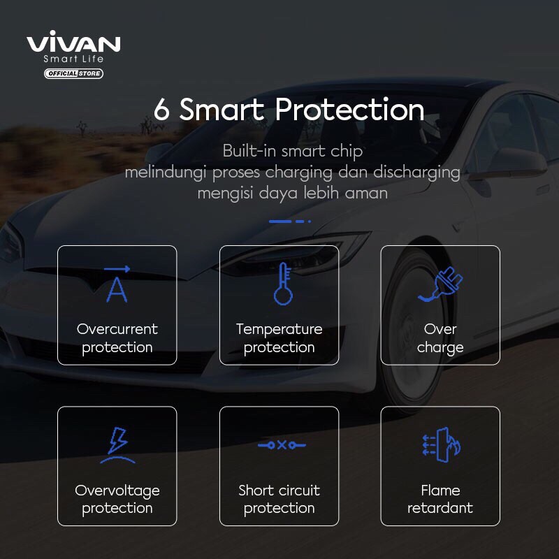 VIVAN Car Charger CC02C 3.4A Dual USB Smart IC Quick Charging Mobil Original Garansi Resmi 1 Tahun