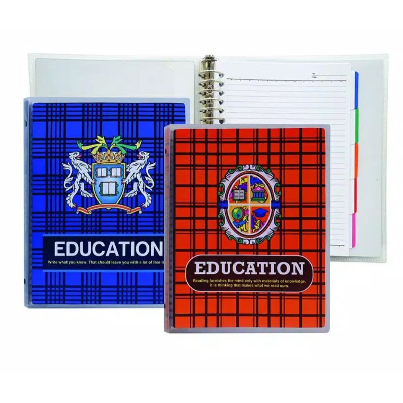 JOYKO BINDER NOTE B5-TSIM-M133A - MOTIF EDUCATION COLLEGE/ ISI REFFILL BINDER FILE/ PEMBATAS SEKAT 8