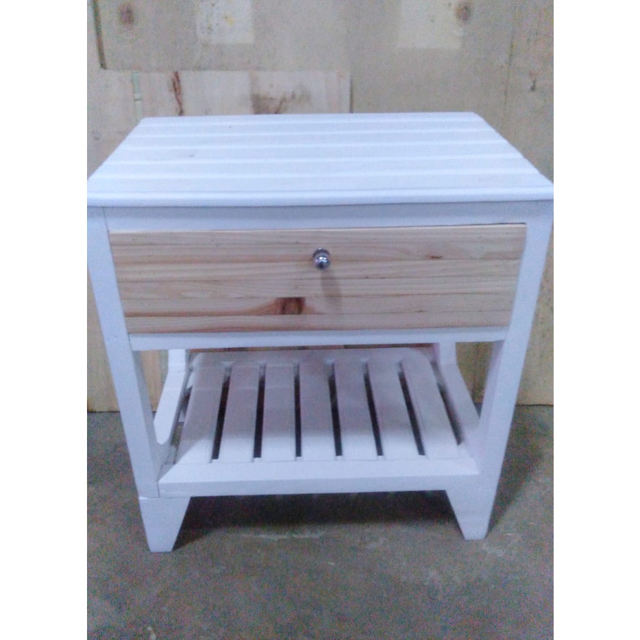 MEJA LACI KECIL KAYU JATI LANDA