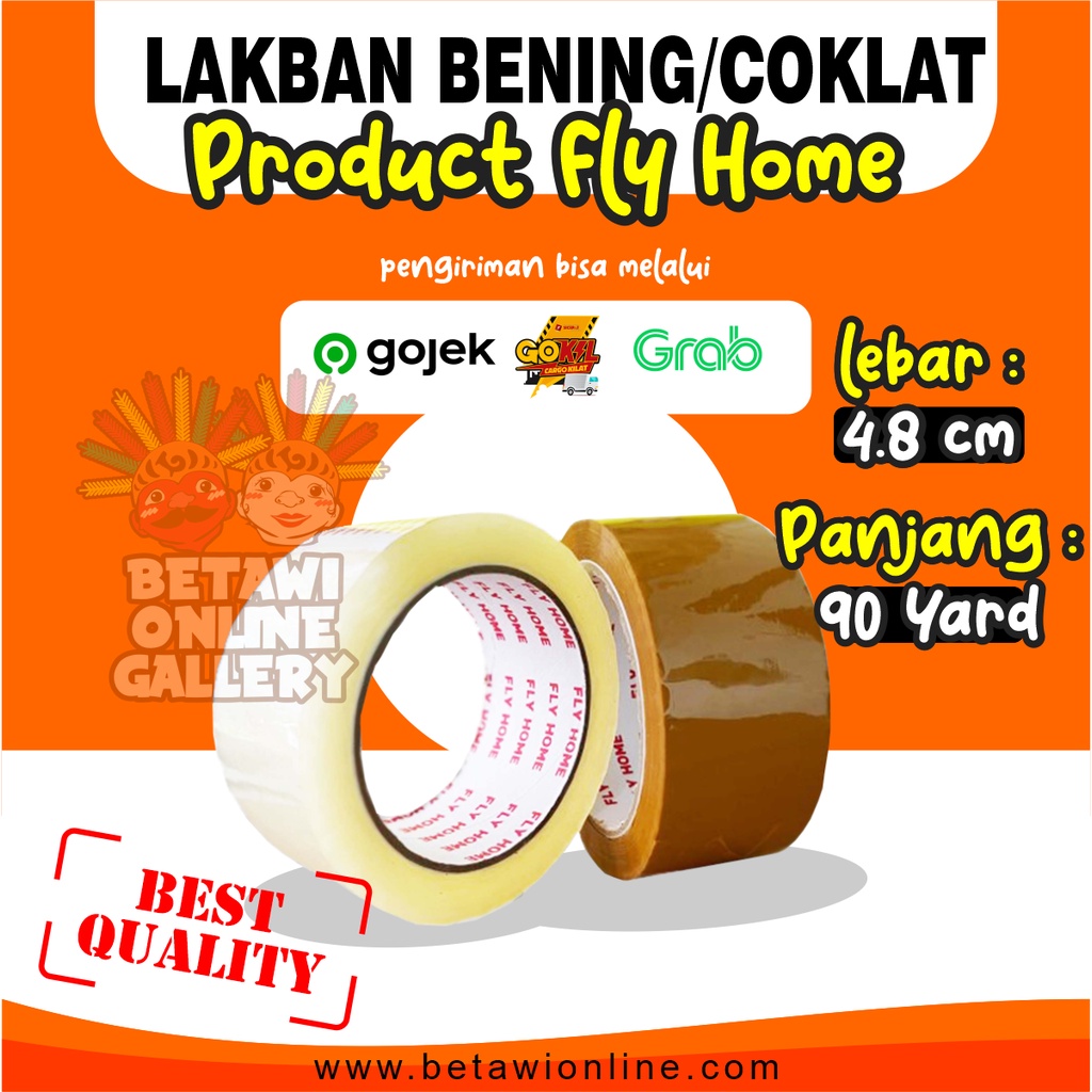 Lakban / Solasi 100yard [ 1 Slop Isi 6 Pcs ]