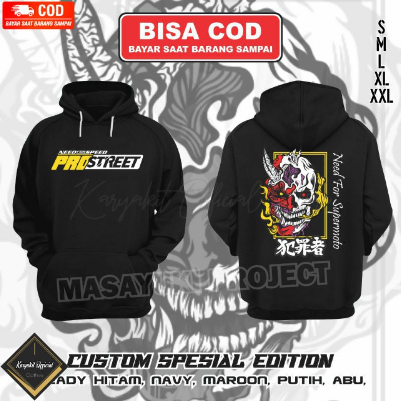 Hoodie Supermoto Prostreet Masayuki | Jaket Supermoto Prostreet Masayuki Size S-XXL