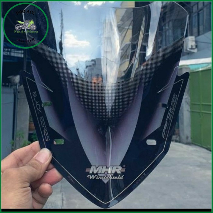 Visor New Aerox 2021 carbon MHR dan Visor Aerox Lama - Smoke Rayben