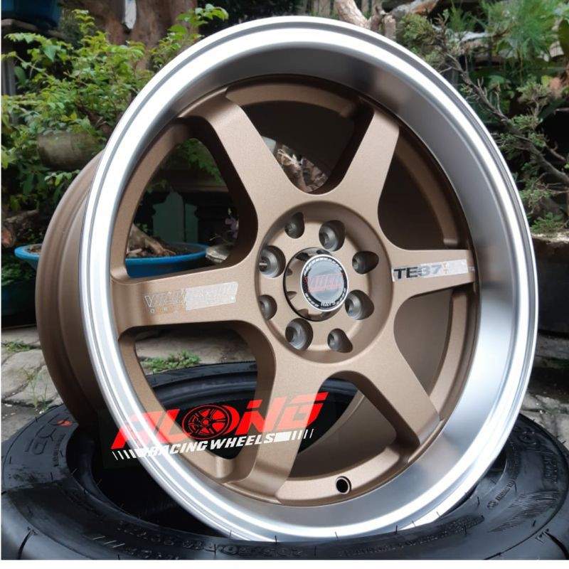 Repl. VELG RAYS TE37 R16 TOKYO TIME ATTACK  Bronze Lips Polish SUPER COPY - LIKE ORIGINAL