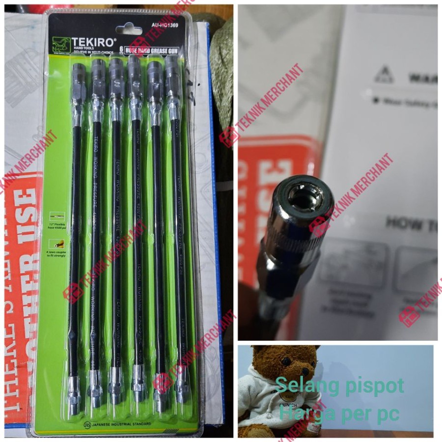 Jual Selang Pompa Oli TEKIRO Selang Gemuk Hose Hand Grease Gun PISPOT Indonesia
