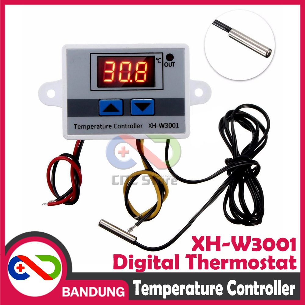 XH-W3001 DIGITAL THERMOSTAT TEMPERATURE PENGATUR SUHU OTOMATIS AC 220V