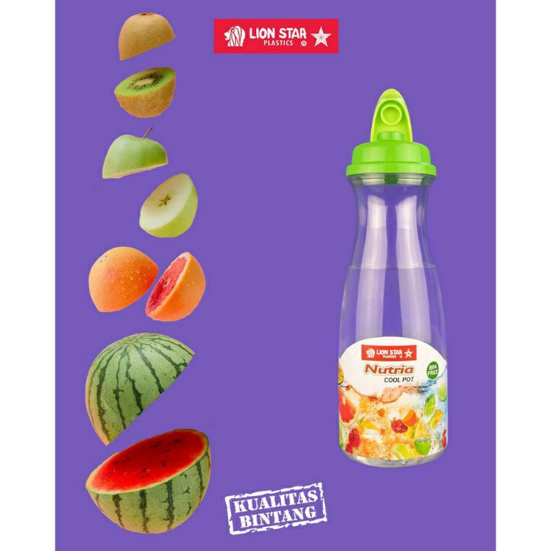 Botol Air Minum Lion Star L-25 Nutria Cool Pot 1,2 Liter