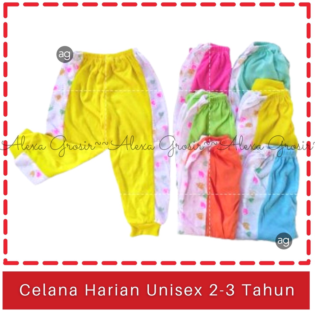 Celana Panjang Anak 2-3 Tahun size XL Harian Polos Warna Best Quality