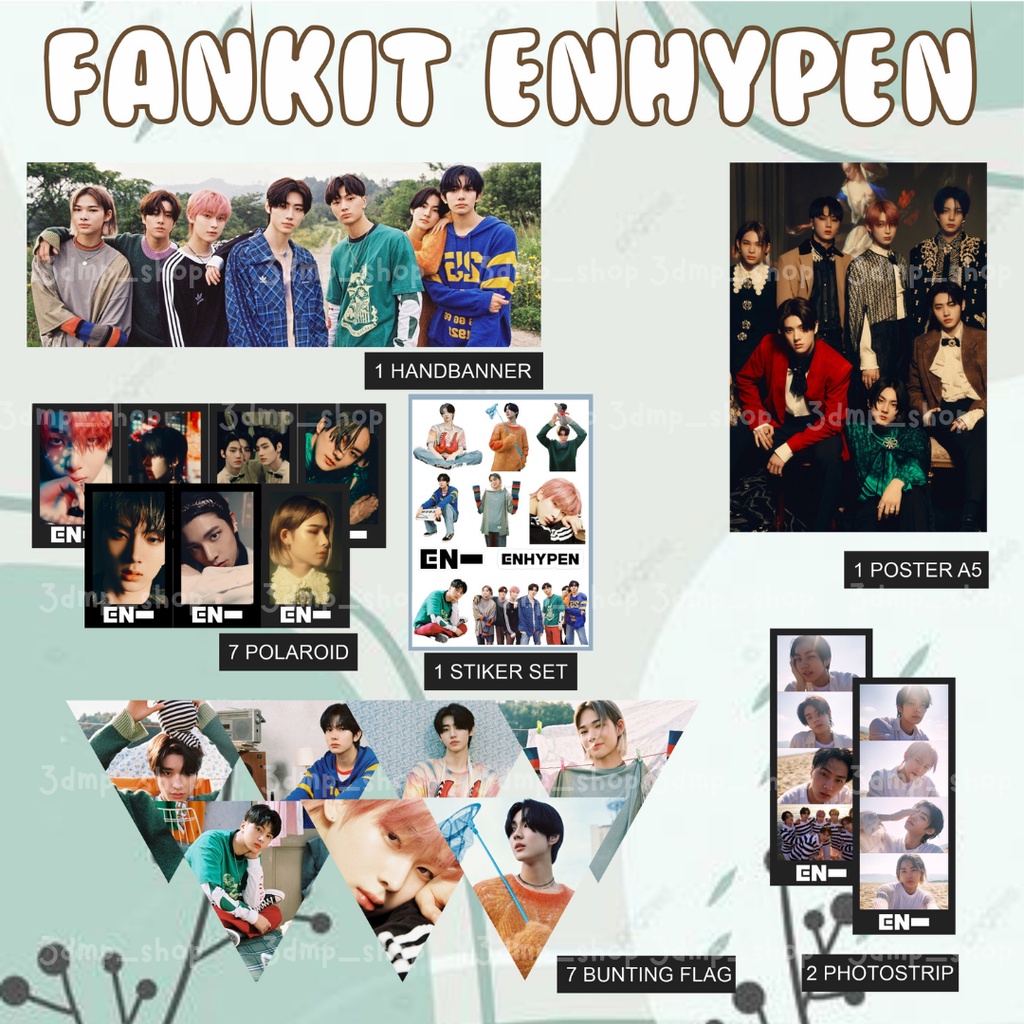 FANKIT ENHYPEN BORDER : DAY ONE DUSK DAWN BUCIN PAKET CARNIVAL DILEMMA