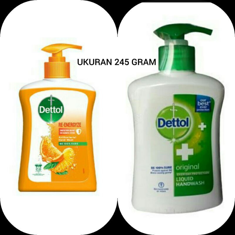 Dettol Handwash RE-ENERGIZE / ORIGINAL [245-410ml] EXP 2024