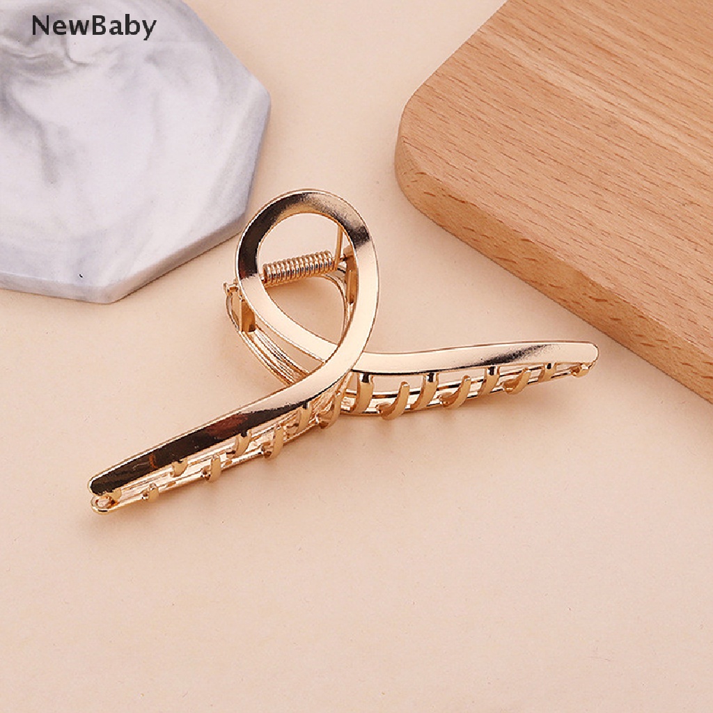 NewBaby Metal Pearl Hairpin Elegant Hair Accessories Women Hair Claws Clips Ladies ID