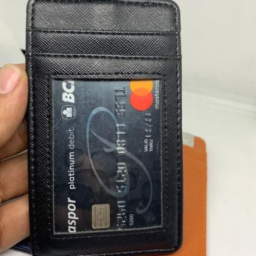

[2] Name Tag Kulit Holder Kalung Gantung Dada Id Card 4 Kartu Karyawan [ys -566]