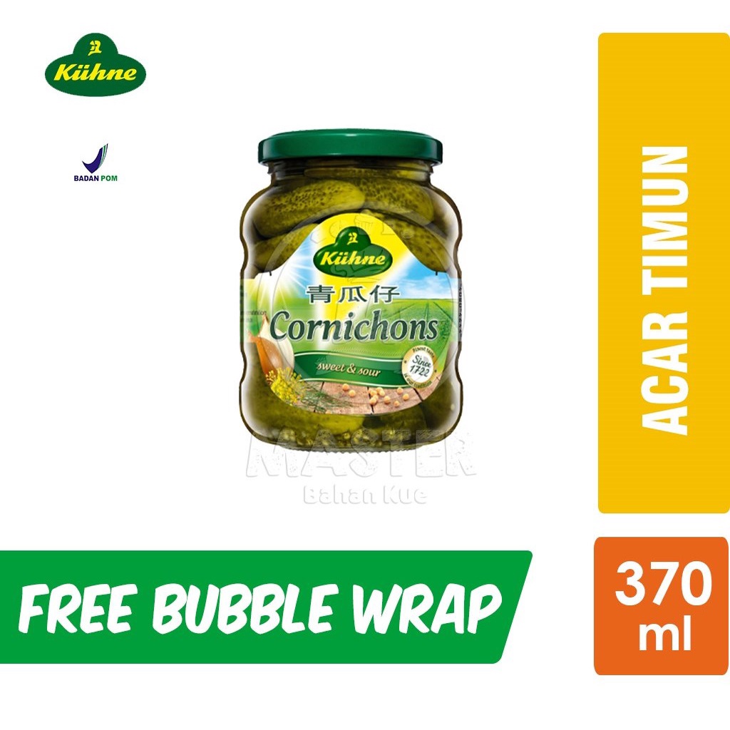 

Kuhne Cornichons / Pickle Gherkins Acar Timun [370ml]