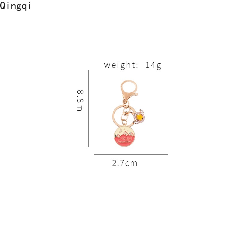 Gantungan Kunci Bentuk Kartun Gunung Untuk Tas Ransel Wanita