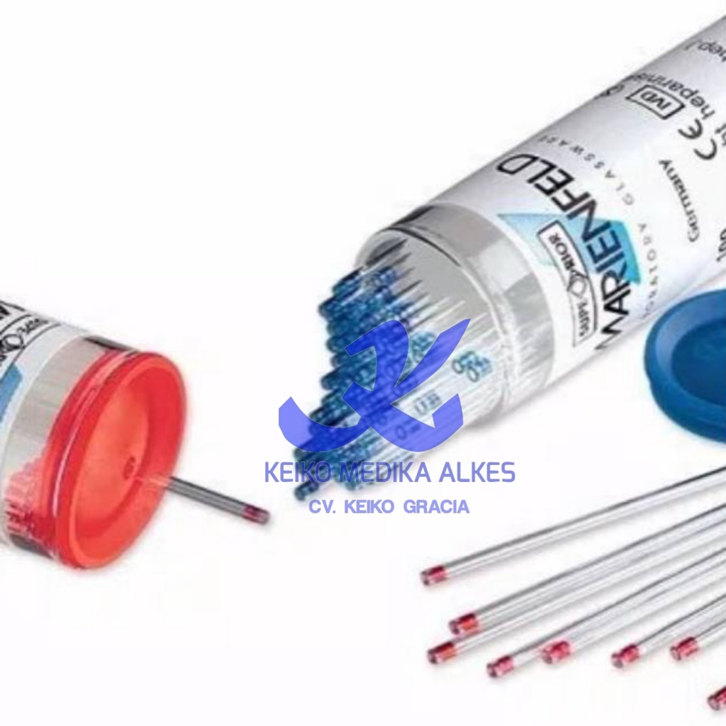 MARIENFELD Tabung Mikro Kapiler Hematokrit Tube Plain keikoalkes jambi