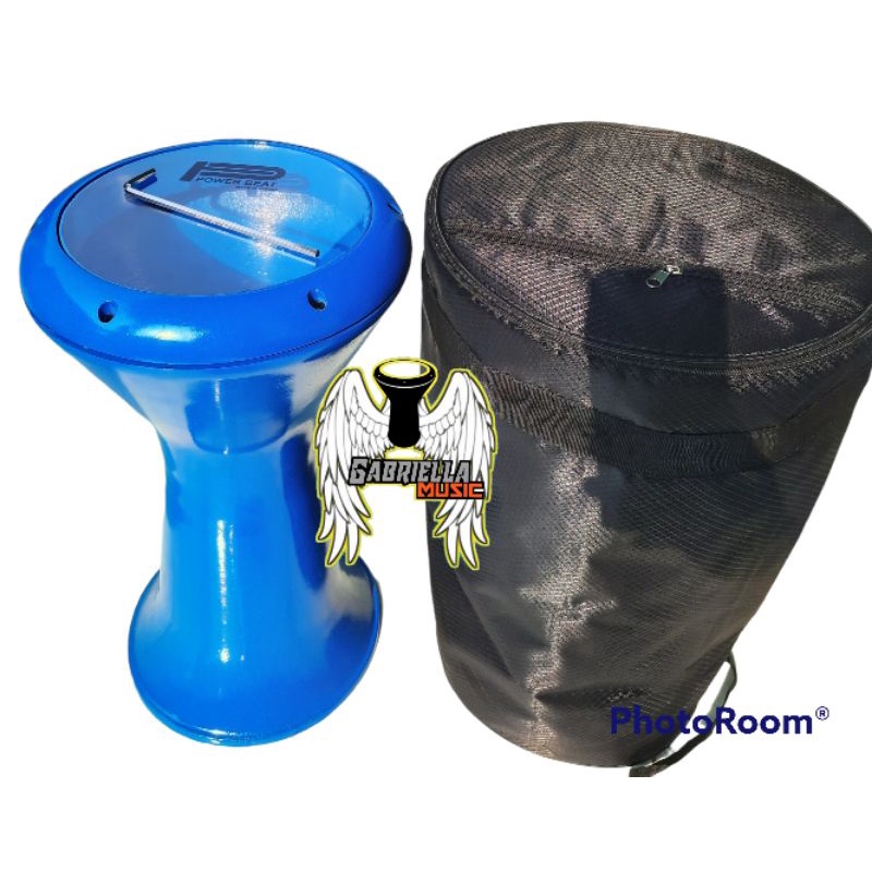 DARBUKA 8INc HITAM GILAP TERLARIS TAS/KUNCI