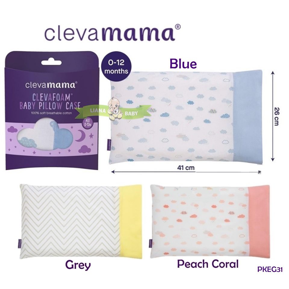 PKEG31 CLEVAMAMA BABY PILLOW CASE SARUNG BANTAL BAYI