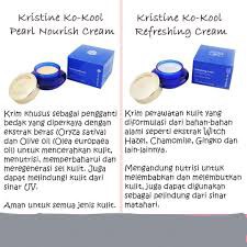 Kristine Ko-Kool Pearl Cream Krim Pengganti Bedak / Alas Beda KK Indonesia Mencerahkan Kulit