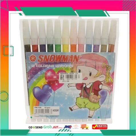 

SNOWMAN SPIDOL 12C 1P=12PC R1116