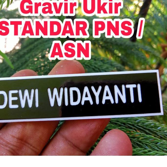 

EXCLUSIVE!Name Tag - Ukir Gravir Standar ASN / PNS - Bahan TAHAN Dari GORESAN STANDAR - PENITI|SQ1