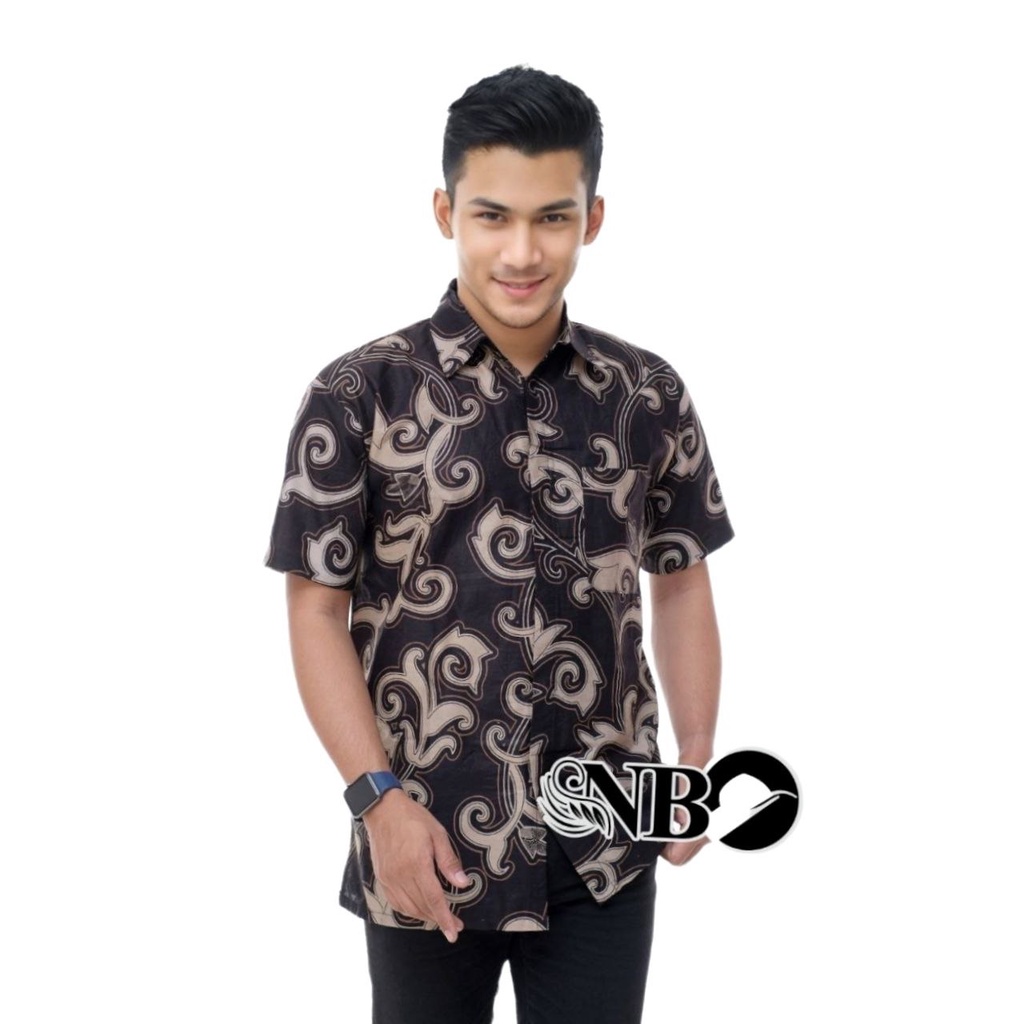 kemeja batik pria lengan pendek