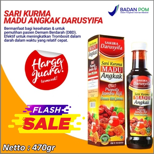 

Flash Sale Madu angkak darusyifa 470 gram obat penambah hb darah dan trombosit madu angkak dbd typhus